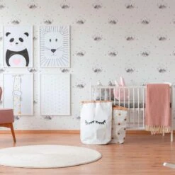 A.S. Creation A.S. Création Little Stars Papier Peint Enfant - Gris, Multicolore -A.S. Creation Soldes as creation vliestapete little stars 355642 ambiente