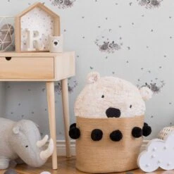 A.S. Creation A.S. Création Little Stars Papier Peint Enfant - Gris, Multicolore -A.S. Creation Soldes as creation vliestapete little stars 355642 ambiente2