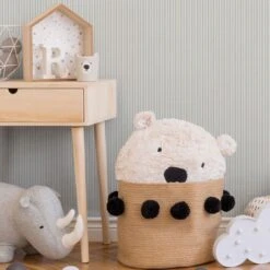 A.S. Creation A.S. Création Little Stars Papier Peint à Rayures - Gris, Argent -A.S. Creation Soldes as creation vliestapete little stars 355652 ambiente2