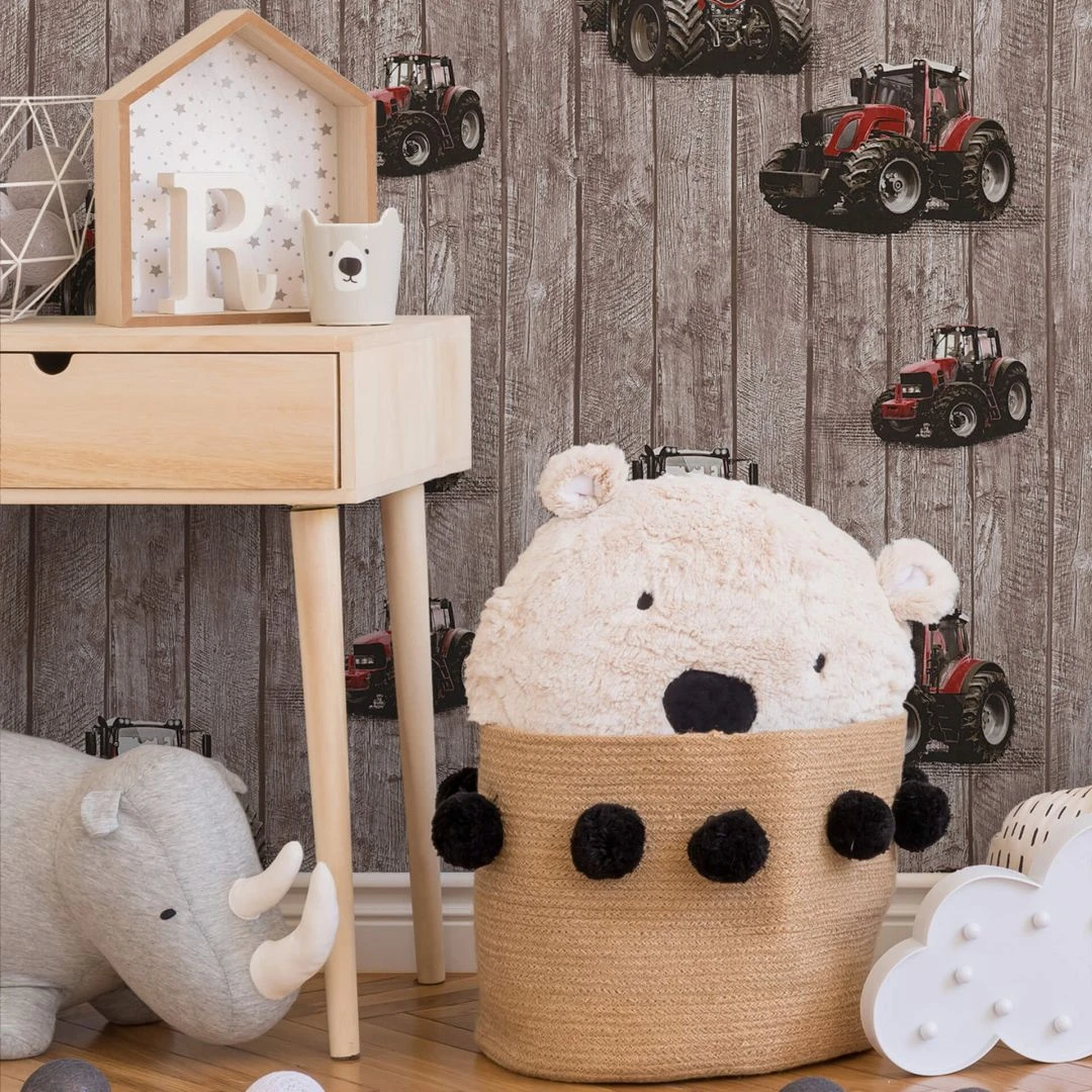 A.S. Creation A.S. Création Little Stars Papier Peint Effet Bois - Papier Peint Enfant Brun, Rouge 3 A.S. Creation A.S. Création Little Stars Papier Peint Effet Bois - Papier Peint Enfant Brun, Rouge – Image 3