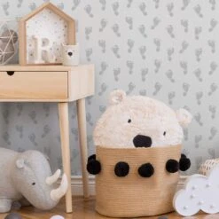 A.S. Creation A.S. Création Little Stars Papier Peint Enfant - Argent, Blanc -A.S. Creation Soldes as creation vliestapete little stars 358631 ambiente2