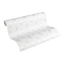 A.S. Creation A.S. Création Little Stars Papier Peint Enfant - Argent, Blanc