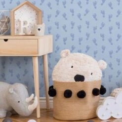 A.S. Creation A.S. Création Little Stars Papier Peint Enfant - Bleu, Métallisé -A.S. Creation Soldes as creation vliestapete little stars 358632 ambiente3