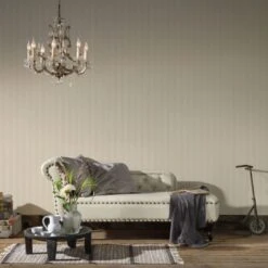 A.S. Creation A.S. Création Papier Peint Intissé Romantico à Rayures Beige -A.S. Creation Soldes as creation vliestapete romantico 372273 ambiente