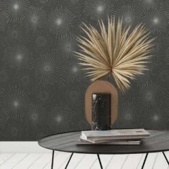 A.S. Creation A.S. Création Vliestapete The BOS - Papier Peint Moderne à Motifs Noir, Or, Argent