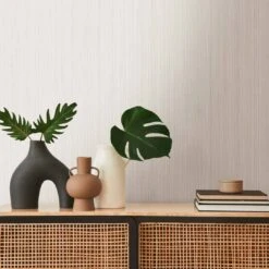 A.S. Creation A.S. Création Papier Peint Intissé The BOS - Papier Peint Uni Texturé Gris, Taupe