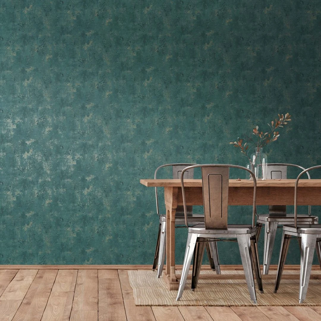 A.S. Creation A.S. Création Papier Peint Intissé The BOS - Aspect Pierre Aspect Crépi Pétrole, Or 4 A.S. Creation A.S. Création Papier Peint Intissé The BOS - Aspect Pierre Aspect Crépi Pétrole, Or – Image 4