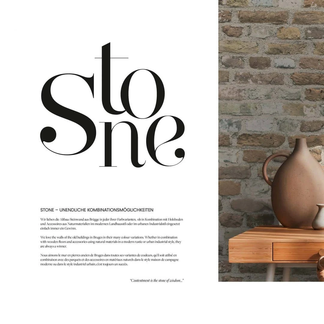 A.S. Creation A.S. Création Papier Peint Intissé The BOS - Papier Peint Pierre Brique Papier Peint Marron Beige Gris 4 A.S. Creation A.S. Création Papier Peint Intissé The BOS - Papier Peint Pierre Brique Papier Peint Marron Beige Gris – Image 4