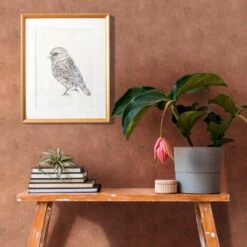 A.S. Creation A.S. Création Papier Peint Intissé The BOS - Vinyle Expansé Terracotta, Orange