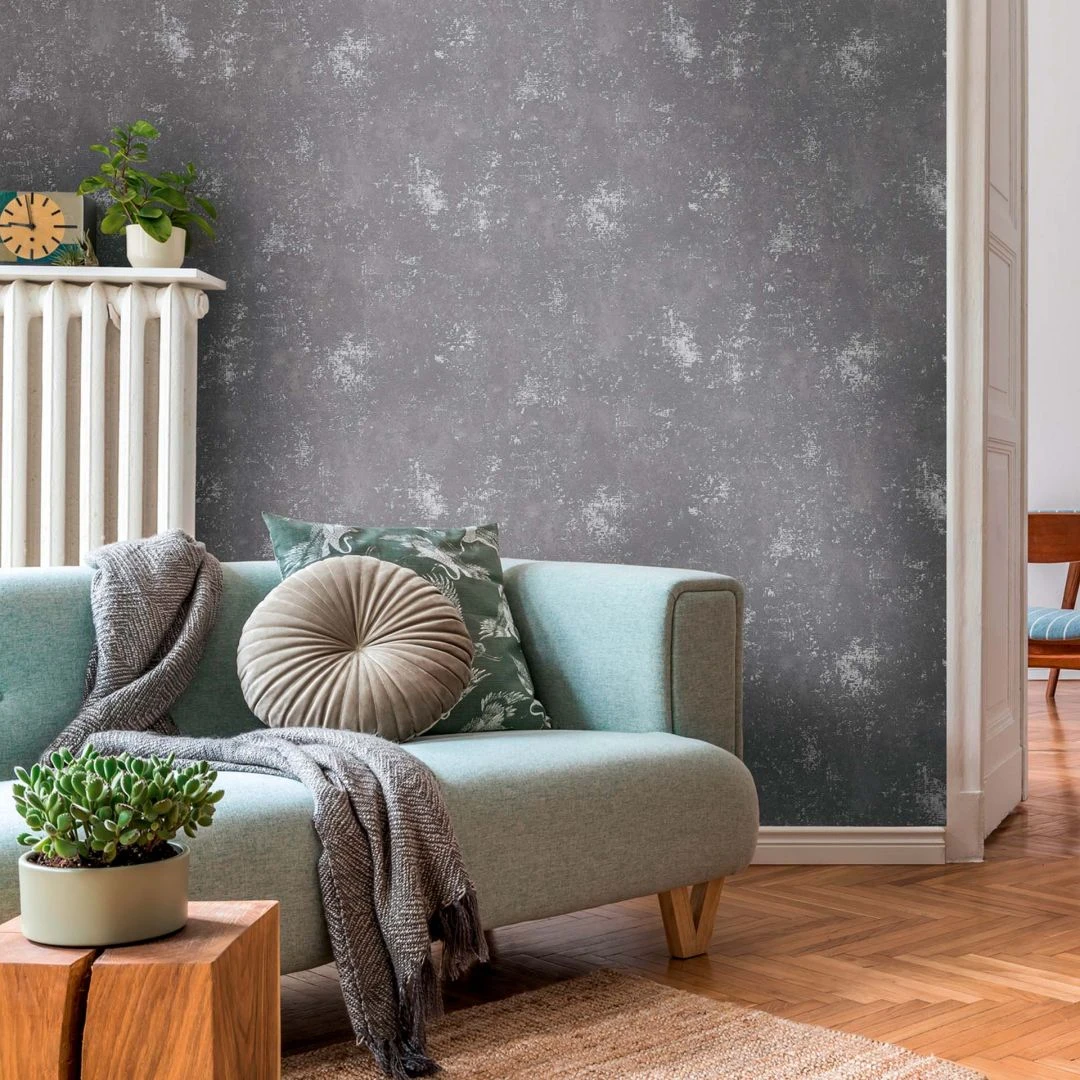 A.S. Creation A.S. Création Vliestapete The BOS - Papier Peint Structuré Gris, Argenté 1 A.S. Creation A.S. Création Vliestapete The BOS - Papier Peint Structuré Gris, Argenté