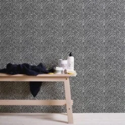 A.S. Creation A.S. Création Trendwall Papier Peint Avec Des Animaux - Noir, Blanc -A.S. Creation Soldes as creation vliestapete trendwall 371201 ambiente