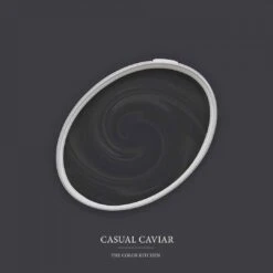 A.S. Creation Peinture Murale Noir Satiné Mat - THE COLOR KITCHEN Casual Caviar