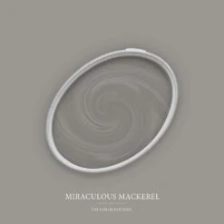 A.S. Creation Peinture Murale Gris Satiné Mat - THE COLOR KITCHEN Miraculous Mackerel