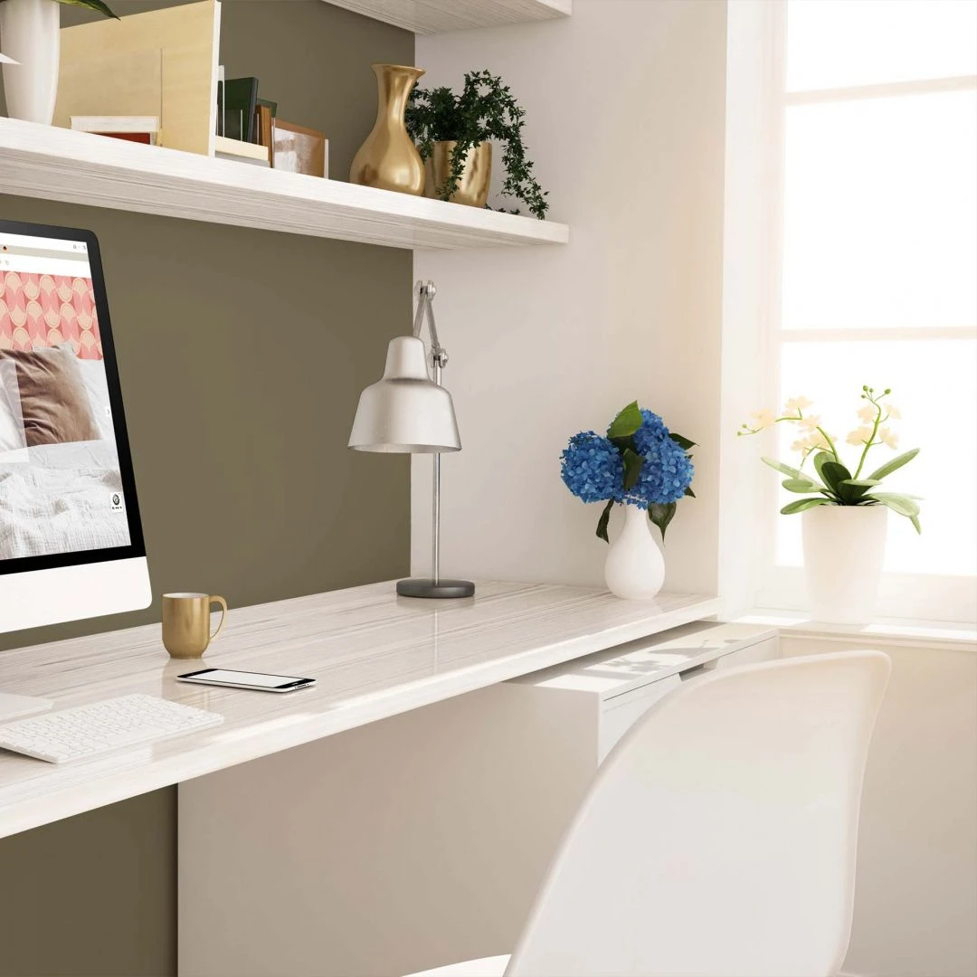 A.S. Creation Peinture Murale Vert Kaki Satiné Mat - THE COLOR KITCHEN Ordinary Olive 4 A.S. Creation Peinture Murale Vert Kaki Satiné Mat - THE COLOR KITCHEN Ordinary Olive – Image 4