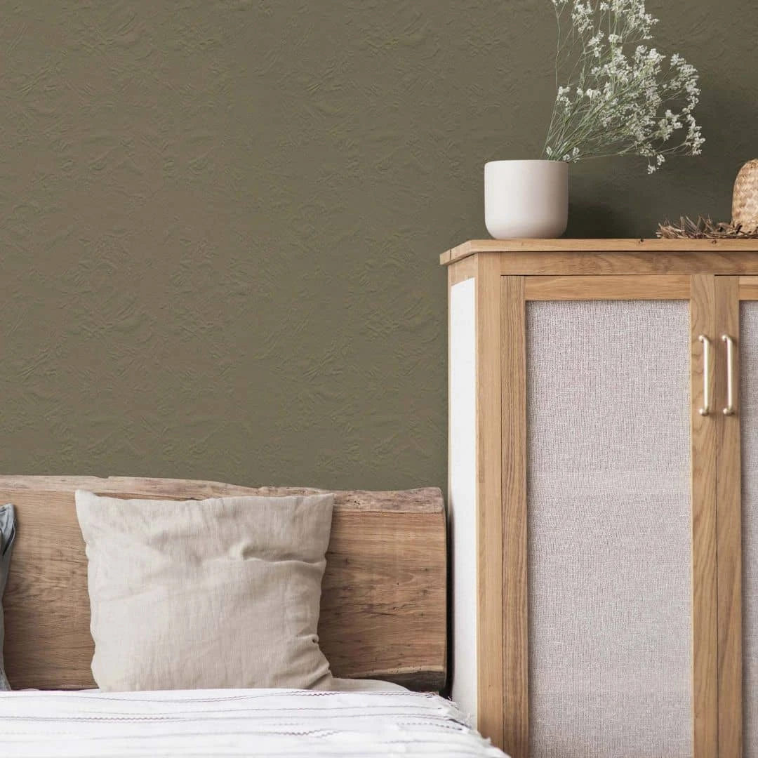 A.S. Creation Peinture Murale Vert Kaki Satiné Mat - THE COLOR KITCHEN Ordinary Olive 3 A.S. Creation Peinture Murale Vert Kaki Satiné Mat - THE COLOR KITCHEN Ordinary Olive – Image 3