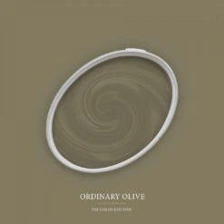 A.S. Creation Peinture Murale Vert Kaki Satiné Mat - THE COLOR KITCHEN Ordinary Olive