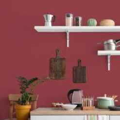 A.S. Creation Peinture Murale Rouge Satiné Mat - THE COLOR KITCHEN Perky Pomegranate -A.S. Creation Soldes as creation wandfarbe farbe the color kitchen dd125718 ambiente5