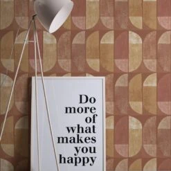 A.S. Creation A.S. Création Geo Nordic Papier Peint Géométrique, Orange, Jaune, Crème -A.S. Creation Soldes private walls tapete geo nordic 375317 ambiente2